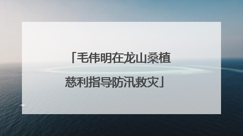 毛伟明在龙山桑植慈利指导防汛救灾