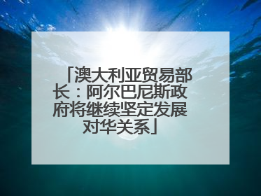 澳大利亚贸易部长：阿尔巴尼斯政府将继续坚定发展对华关系