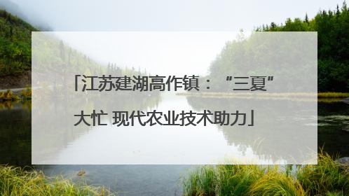 江苏建湖高作镇：“三夏”大忙 现代农业技术助力