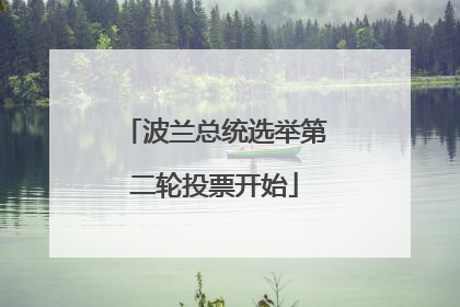 波兰总统选举第二轮投票开始
