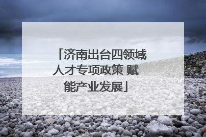济南出台四领域人才专项政策 赋能产业发展