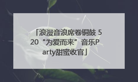 浪漫音浪席卷铜鼓 520“为爱而来”音乐Party甜蜜收官