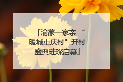 渝蒙一家亲 “暖城重庆村”开村盛典璀璨启幕