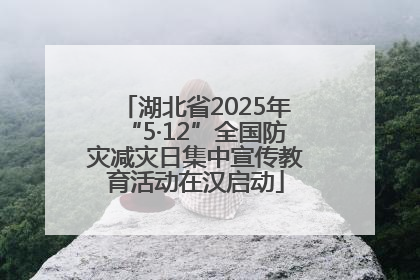 湖北省2025年“5·12”全国防灾减灾日集中宣传教育活动在汉启动