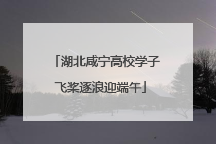 湖北咸宁高校学子飞桨逐浪迎端午