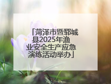 菏泽市暨郓城县2025年渔业安全生产应急演练活动举办