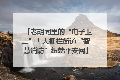 老胡同里的“电子卫士”！大栅栏街道“智慧消防”织就平安网