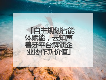 自主规划智能体赋能，云知声兽牙平台解锁企业协作新价值