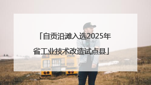 自贡沿滩入选2025年省工业技术改造试点县
