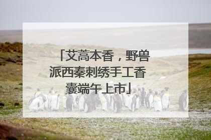 艾蒿本香，野兽派西秦刺绣手工香囊端午上市