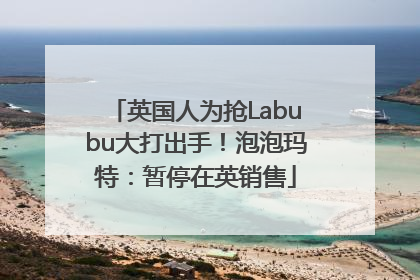 英国人为抢Labubu大打出手！泡泡玛特：暂停在英销售