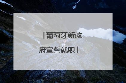 葡萄牙新政府宣誓就职