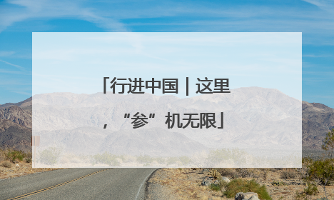 行进中国｜这里，“参”机无限