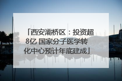 西安灞桥区：投资超8亿 国家分子医学转化中心预计年底建成