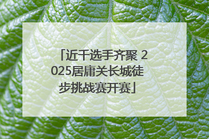 近千选手齐聚 2025居庸关长城徒步挑战赛开赛