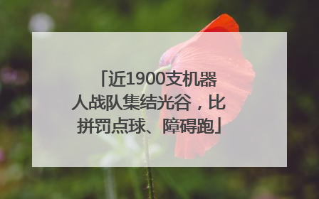 近1900支机器人战队集结光谷，比拼罚点球、障碍跑