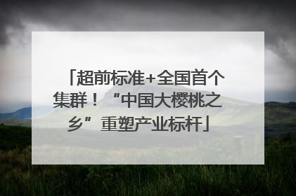 超前标准+全国首个集群！“中国大樱桃之乡”重塑产业标杆
