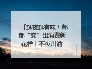 越夜越有味！郫都“变”出消费新花样｜不夜川渝·夜经济调研行