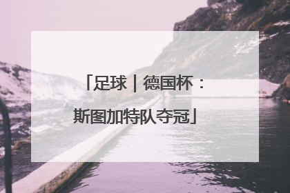 足球｜德国杯：斯图加特队夺冠