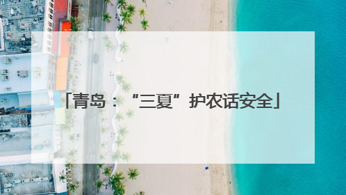 青岛：“三夏”护农话安全