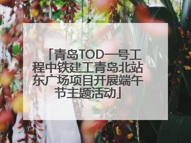 青岛TOD一号工程中铁建工青岛北站东广场项目开展端午节主题活动