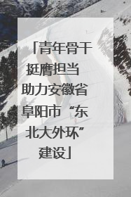 青年骨干挺膺担当 助力安徽省阜阳市“东北大外环”建设