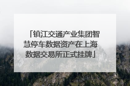 镇江交通产业集团智慧停车数据资产在上海数据交易所正式挂牌