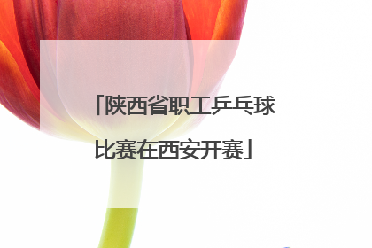 陕西省职工乒乓球比赛在西安开赛