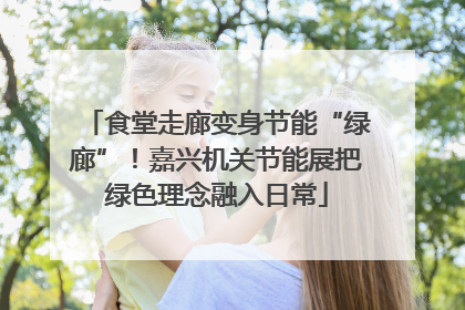 食堂走廊变身节能“绿廊”！嘉兴机关节能展把绿色理念融入日常