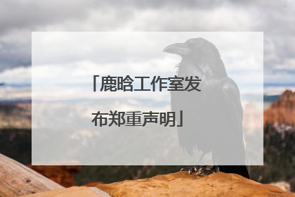 鹿晗工作室发布郑重声明