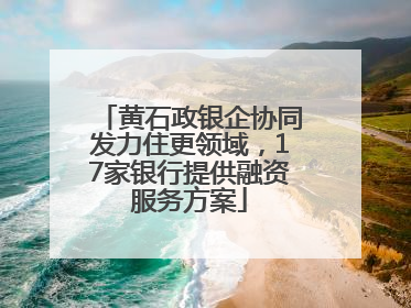 黄石政银企协同发力住更领域，17家银行提供融资服务方案