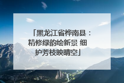 黑龙江省桦南县：精修绿韵绘新景 细护芳枝映晴空