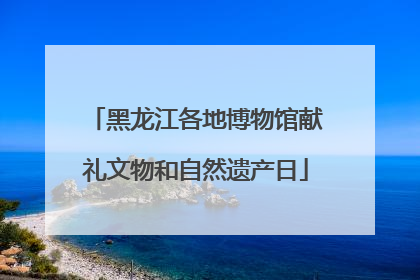 黑龙江各地博物馆献礼文物和自然遗产日