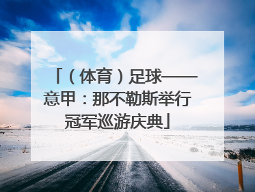 （体育）足球——意甲：那不勒斯举行冠军巡游庆典