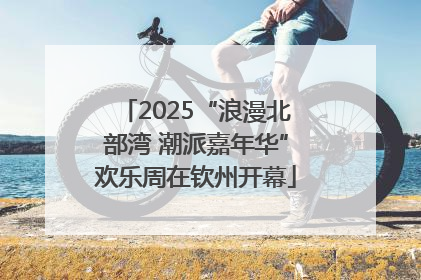 2025“浪漫北部湾 潮派嘉年华”欢乐周在钦州开幕