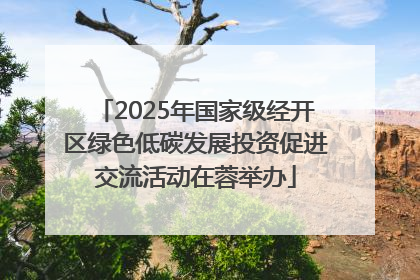 2025年国家级经开区绿色低碳发展投资促进交流活动在蓉举办