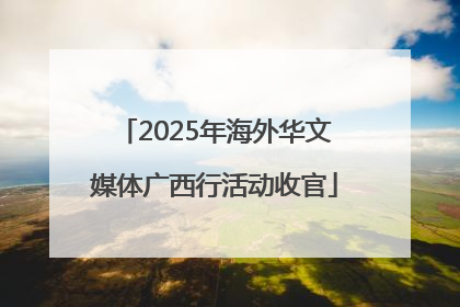 2025年海外华文媒体广西行活动收官