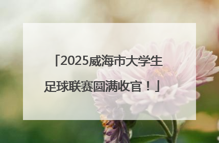 2025威海市大学生足球联赛圆满收官！