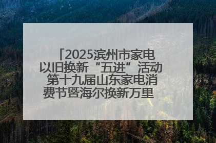 2025滨州市家电以旧换新“五进”活动 第十九届山东家电消费节暨海尔换新万里 行山东站全面启动