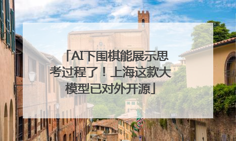 AI下围棋能展示思考过程了！上海这款大模型已对外开源