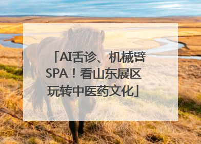 AI舌诊、机械臂SPA！看山东展区玩转中医药文化